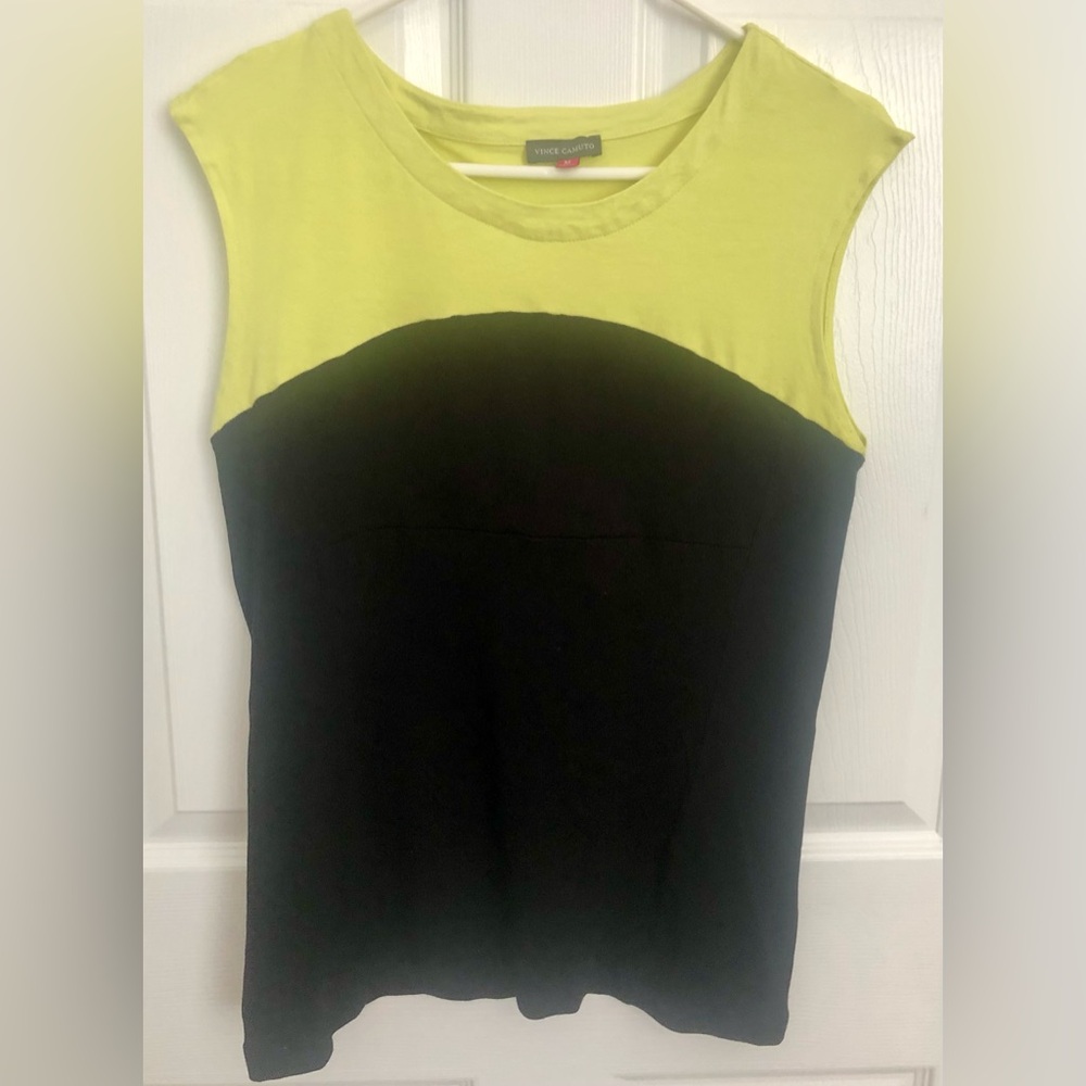 Vince Camuto Yellow and Black Women's Top